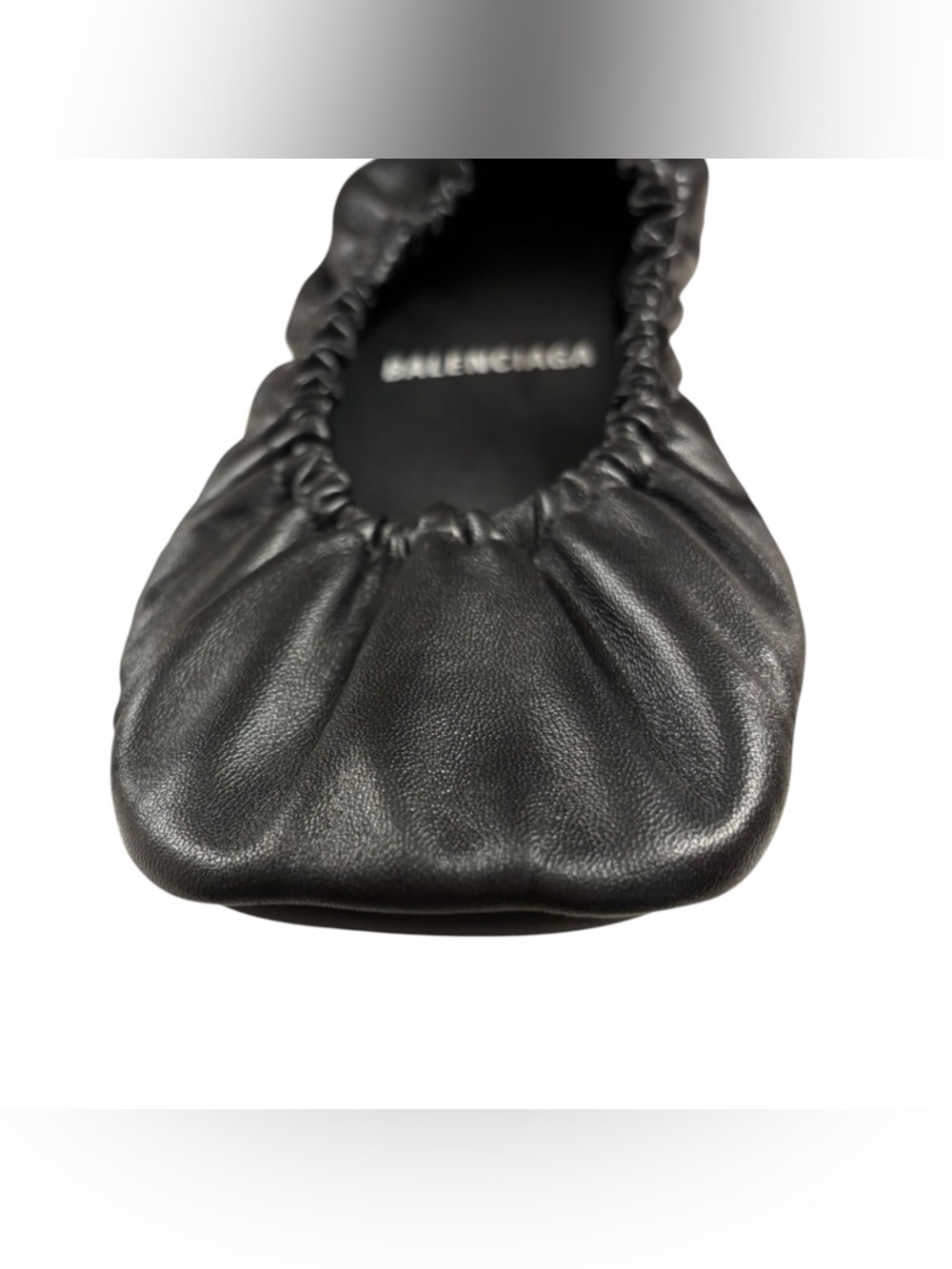 Balenciaga | Tug Ballerina Flats | Black Nappa Leather | EU 41 - Picture 6 of 13